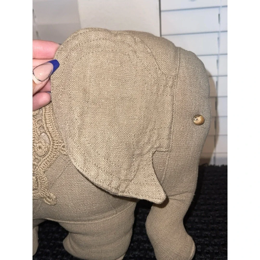 Fair‎ Trade Elephant Decorative Throw Pillow BOHO Crochet